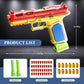 Continuous Firing Building Block Toy Gun Shell Throwing  Airsoft Blowback Empty Hanging Pistol Outdoor CS Weapon for Boys Adult