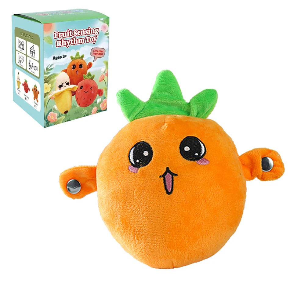 Interactive Banana Musical Plush Toy Soft Sensing Beat Piano Two Player Rhythm Game Novelty Couple Family Party Sensory Gift