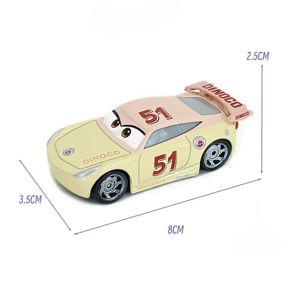 2026 New Pixar Cars Lightning McQueen Fillmore 4-10CM 1:55 Metal Model Racing Car Toys Christmas Birthday NEWYEAR Gift