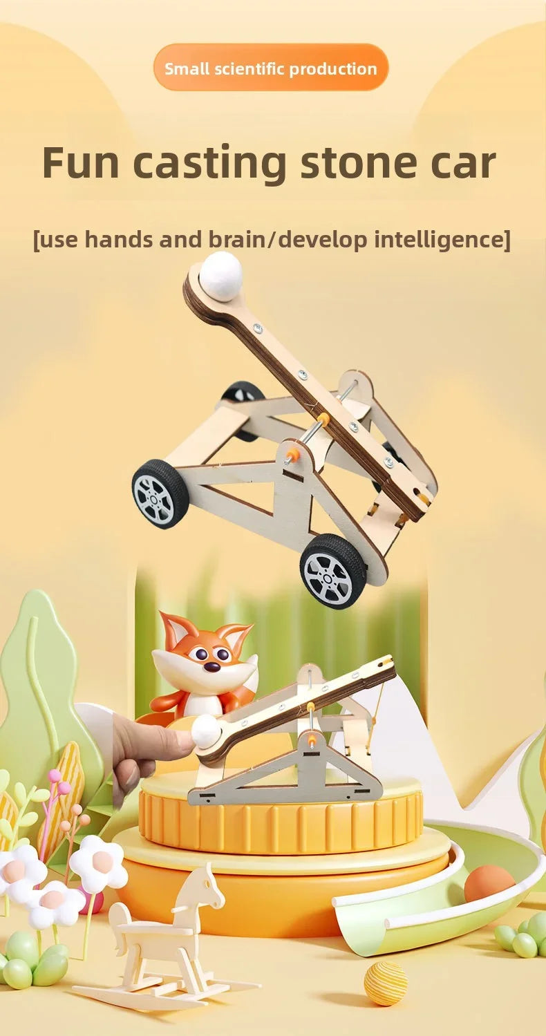 DIY Catapult Toy DIY Science Experiment Kit & Education Model Toy Physics Science Toys For Children Gift Toy Project