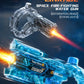 Gatling Rotating Electric Water Gun with Light-Up High Speed Continuous Shooting Powerful Water Blaster Summer Outdoor Toy