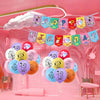 BT21 Party , Birthday Flag Raising and Balloon Decoration Set, Birthday Party and Holiday Supplies