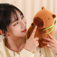 Cute Capybara Plush Toy Stuffed Animals Capibara with Turtle Backpack Kapibala Soft Doll Toys Birthday Christmas Gift