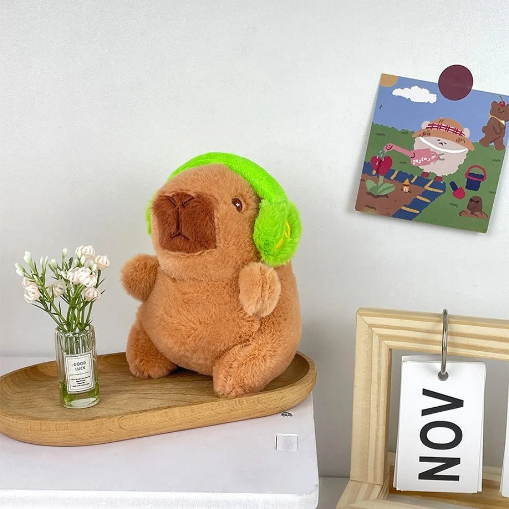 Cute Capybara Plush Toy Hoodie with Wings Simulation Doll Small Size Stuffed Animals Anime Fluffty Toy Birthday Party