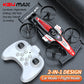 Look here! A mini car and drone combo - a dual-mode, multi-functional gift! One-button takeoff, stable hovering, racing mode, headless mode, and 360° aerial flips. The perfect Christmas gift or a fun birthday present!
