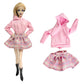 NK 1/6 Doll Princess Hot Sell Fashion Doll Dress Pink Suit For 11.5 Inch Doll Clothes Hat For 29CM Dolls Accessories Gift Toy JJ