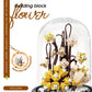 Micro particle building block bouquet handmade gift, children's puzzle toy handmade DIY sunflower desktop decoration ornament