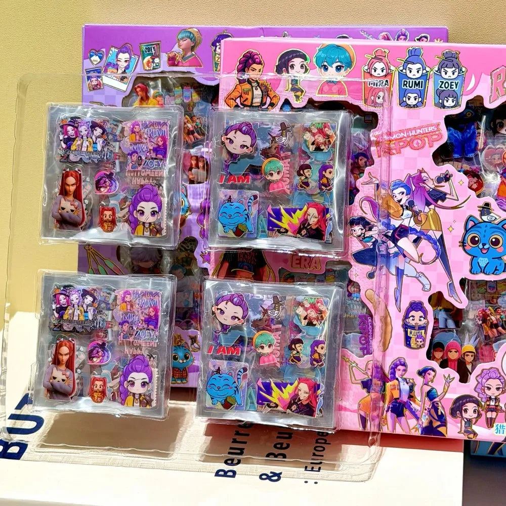 100pcs/set Idol Theme Cartoon Anime Stickers Rumi Mira Zoey Waterproof DIY Decorative Gifts for Guitar Notebook Luggage