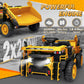 24V Ride on Toys with Remote Control, 2 Seater 400W Ride on Dump Truck, Electric Powered Ride on with Dump Bed, 3 Speeds, Shovel, Blue