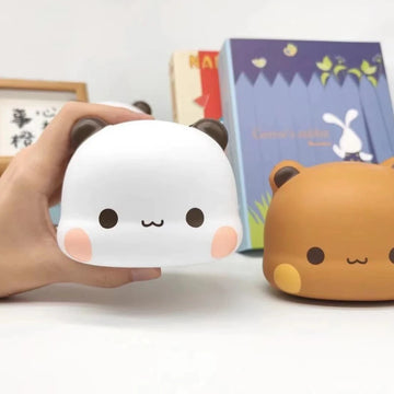 Cute Bubu Dudu Squeeze Stress Toy Kawaii Cartoon Shape Panda Stress Relief Toys Quick Rebound Doll Christmas /birthday Gift