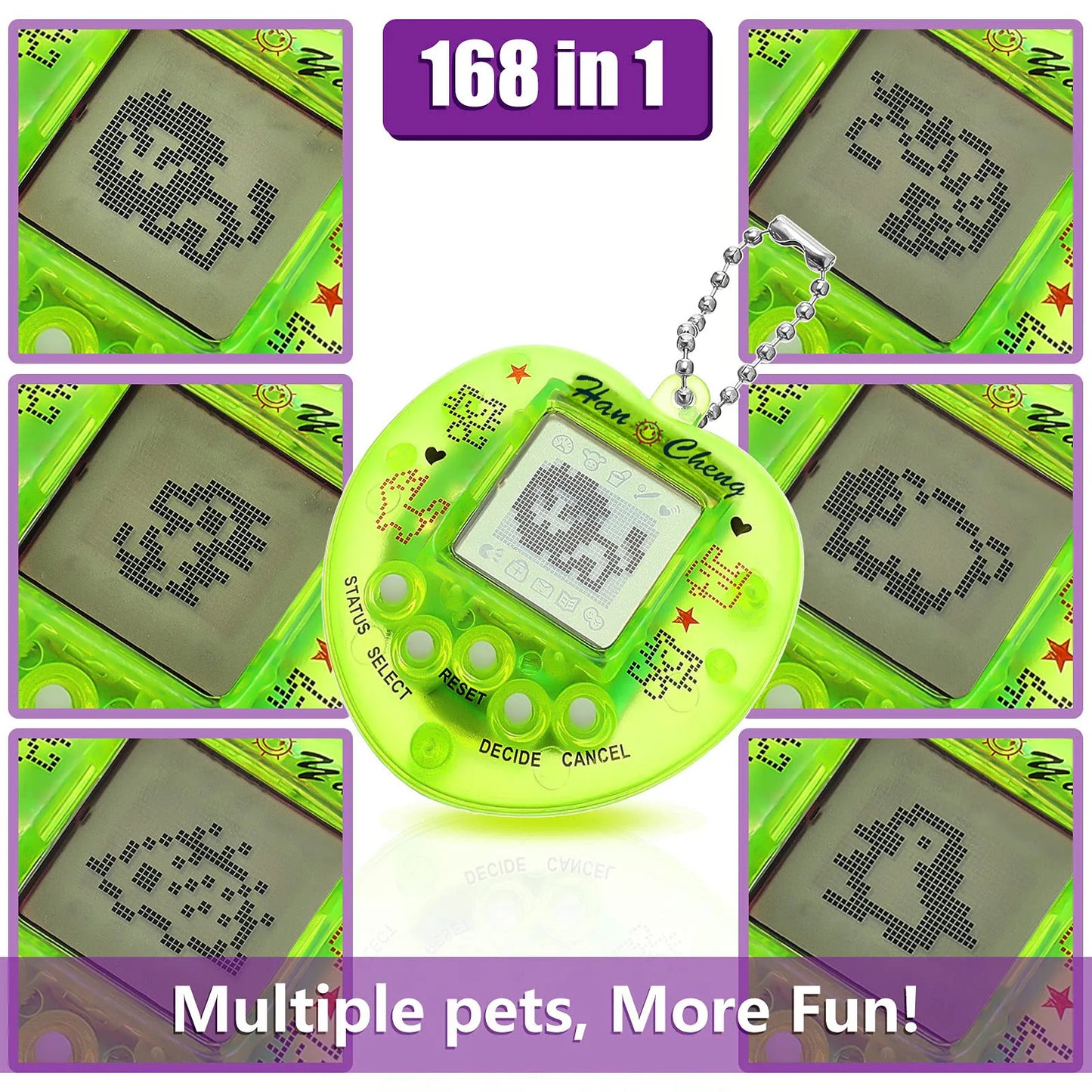 Electronic Pets Game Tamagotchi Handheld Game Console Toy in Russian Original German Spanish Polish Virtual Digital Pet Toy