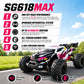 ZNLYRION 4WD Brushless RC Off-Road Monster Truck 2.4GHz 3-Speed Adjustable Remote Control Car with LED Headlights, All Terrain Big Tire Hobby RC Vehicle 2 Rechargeable Batteries RTR Toy for Adults Teens
