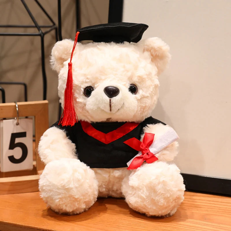 Cute Graduate Dr. Bear Plush Toy Stuffed Bear Kawaii Toys Funny Graduation Gift Home Decor
