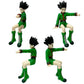 Hot Anime Full Time Hunter Character Sitting Posture Qiben Sitting Posture Xiaojie  Killua Desktop Ornament Trendy PVC Model Toy