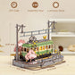 Robotime Sakura Journey Tram 3D Wooden Puzzles with LED Lights Home Decor Gift for Adults Women Girls