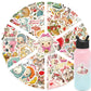 50Pcs Vintage Animals Clipart Stickers Cat Rabbit for Laptop Scrapbook Waterproof Cartoon Graffiti Decals Cute Sticker Toys