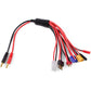 RC Charger Adapter Connector 8 In 1 Charger 4.0mm Banana XT60 TRX Tamiya Lipo for RC Car Drone Imax B6 B6AC Battery Cable