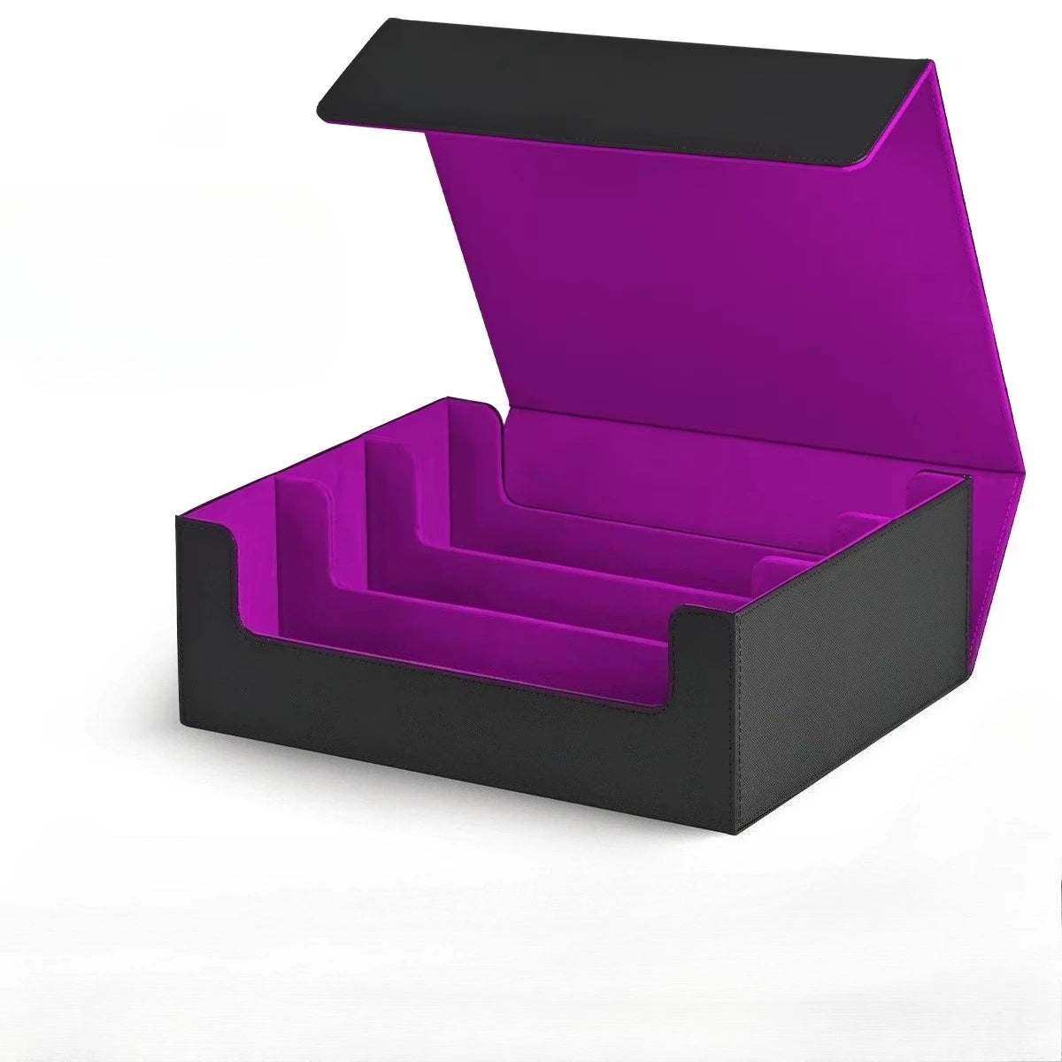 Kabinka Card Box Deck Box for MTG, Trading Card Storage Boxes for 1800+ Cards, Leather Deck Case, Deck Box for TCG Magic the Gathering Cards - Black