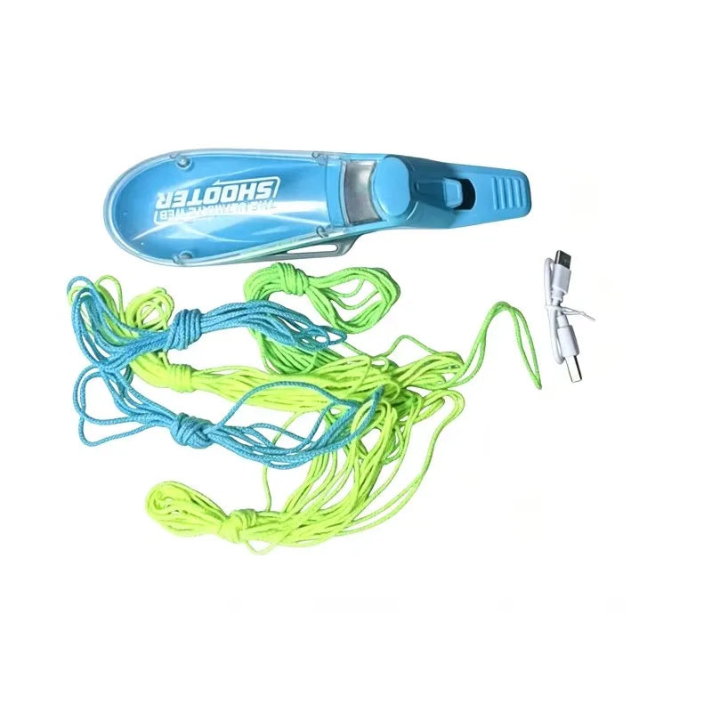 NEW Electric Spider Web Launcher Funny Glow-in-the-Dark Retractable Luminous Rope Interactive Toys Cosplay Party Props Gift