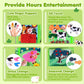 Busy Book for Toddlers, Montessori Toys for Boy Girl, Farm Animal Busy Board Educational Learning Quiet Toddler