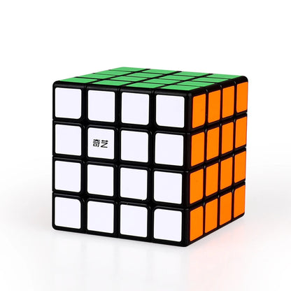 [Picube] QiYi QiYuan 4x4 Stickerless Black 4x4x4 Magic Cube Speed Puzzle QiYuan S2 Racing Cubo Magico Educational Toys Gift