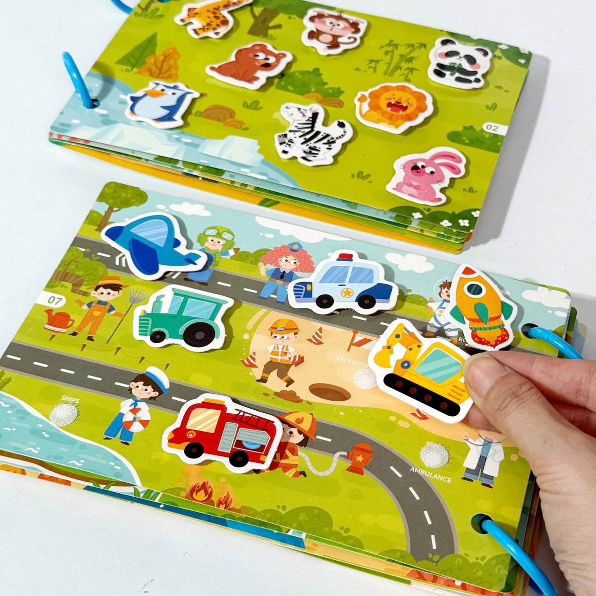 Dinosaur Fruit-Themed Busybook Quiet Book, with 5 Major Themes and Various Accessories, Designed for Children Aged 36 Months and Above, Covering Numbers, Letters, and Colors, with Clear and Easy-To-Understand English Instruct