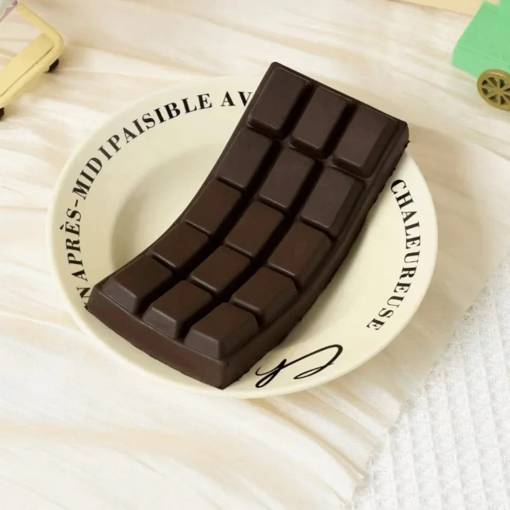 Simulated Chocolate Slow Rising Squishy Slow Rebound Soft Texture Stress Relief Toy Calming Squishes Fidget Toys Hand Relaxation