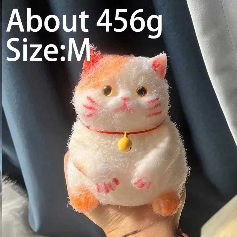 Kawaii Lucky Cat Siamese Cat Soft Slow Rising Squeeze Stress Relief Sensory Fidget Toy Plush Desktop Ornamen Anxiety Relief Toy