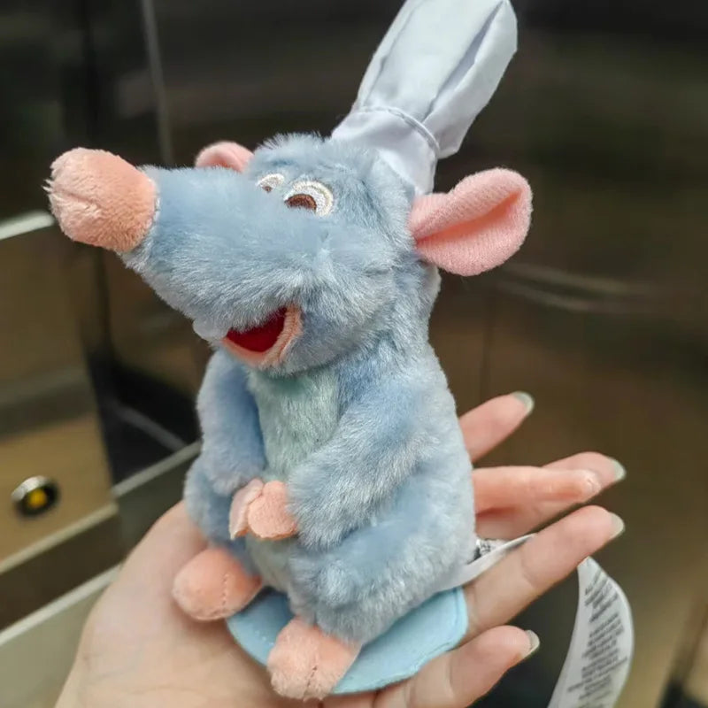 New Anime Ratatouille Chef Remy Magnetic Plush Toy Room Decoration Doll Kids Shoulder Plush Doll Decoration Headband Toy Gift