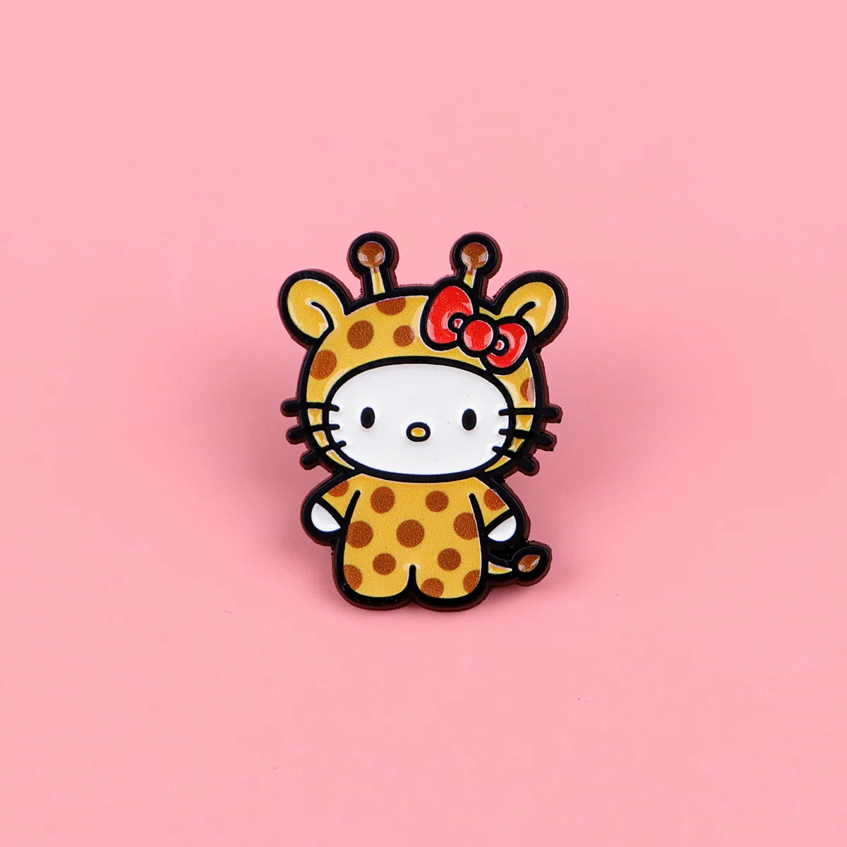 Kawaii Giraffe Enamel Pins Lotus Brooches Badges for Backpacks Jackets Hats Retro Collection Gifts Cosplay Accessories