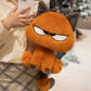 25CM Novelty Cute Orange Cat Plushie Soft Stuffed Doll Kawaii Creative Cartoon Stuffed Animals Toys Kid Birthday Halloween Gifts