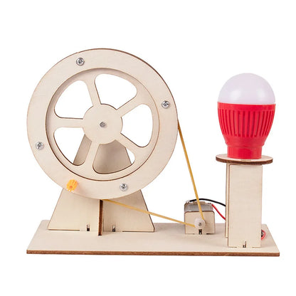 Funny DIY Mini Hand Crank Generator DIY Science Experiment Kit & Education Model Toy For Children Gift Toy Project