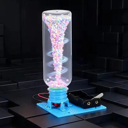 Electric Water Eddy Current Vortex Tornado Desktop Model STEM Science Experiment Educational Toy Kids Assembly Puzzle