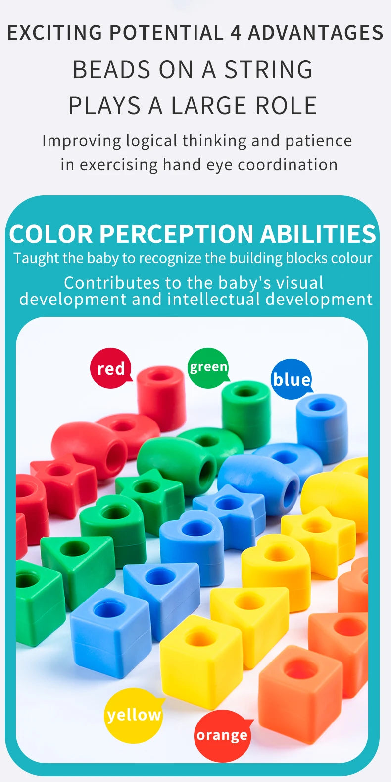 Beaded Diy Handmade Puzzle Wearing Beads Building Blocks EarlyEducation Geometry Shape Bracelet Toy