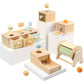 New Montessori Macaroon Color Spinning Drum Match Coin Box Permanent Box Round Rectangular Box Kids Sensory Toys for Baby Gifts