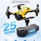 Brushless Aerial RC Drone 8K Triple Camera 5G Transmission 7 Level Wind Resistance Optical Flow Hover Folding Portable Drone