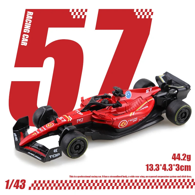 (bagged)1:43 Formula DIECAST Alloy Model Car, Simulated Metal vehicle, children's racing cars, boy's toy model, car ornaments