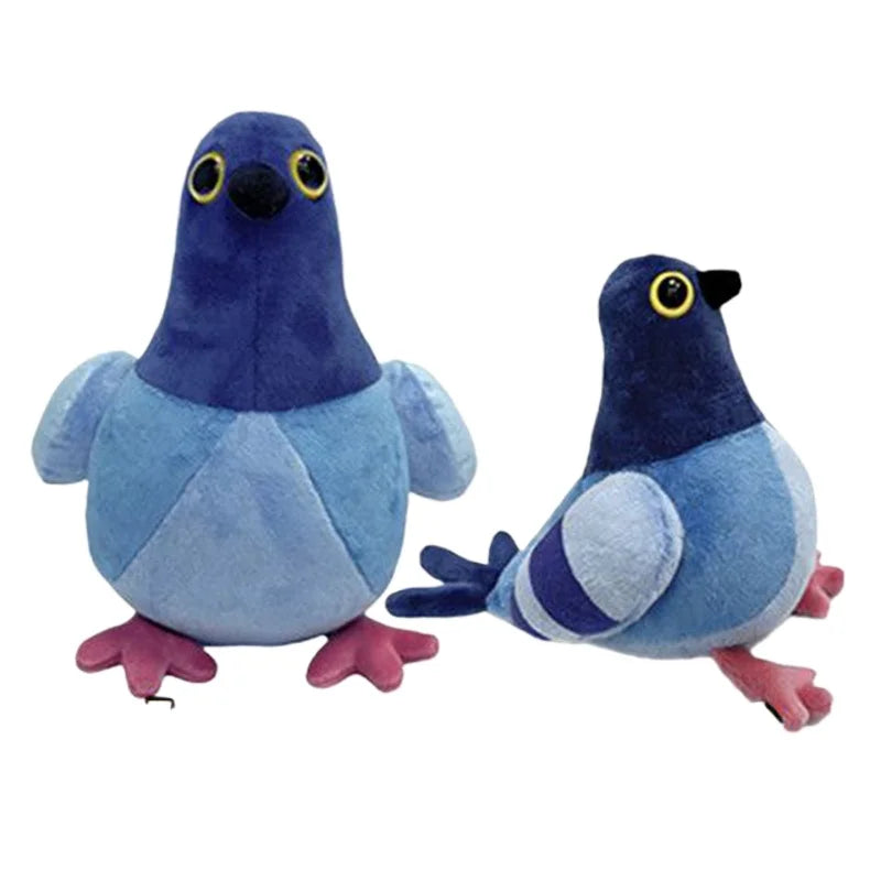 1PC 17/27cm Simulation Pigeon Plush Toy Blue Cartoon Birds Peace Dove Doll Birthday Gift Home Decro