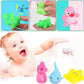 10pcs Preschool Bath Toys Rubber Sea Animals Toy Squeaky Bathtub Toys Baby Pool Floating Toy for Toddler Kids Party Decoration