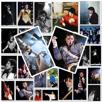 Michael Jackson Surrounding Stickers - Vintage Handbooks for Stars - Decorative Stickers for Michael Jackson