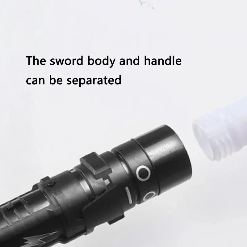 Sword Lightsaber Red and Blue Double Saber Rave Transformation Children's Gift Cosplay Weapon Boy Cool Flashing Toy