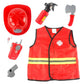 Funny Construction Worker Costume Kit Kids Boys Children Role Play Toy Set Career Costumes Heavy Worker Cosplay