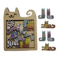 Cute Cat Shaped Wooden Jigsaw Puzzle Focus & Stress Relief Toys Irregular Unique Creative Ideal Gift for Kids Boys Girls