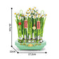 Creative City Bouquet, Peach Blossoms, Narcissus, Bonsai, Potted Plants, Building Block Models, Children's Home Decoration Toys
