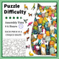Wooden Cat Jigsaw Puzzle: High-Quality Waterproof Wood, Unique Shape Pieces, 4-6H Assembly, Home Decor & Family Fun Gift