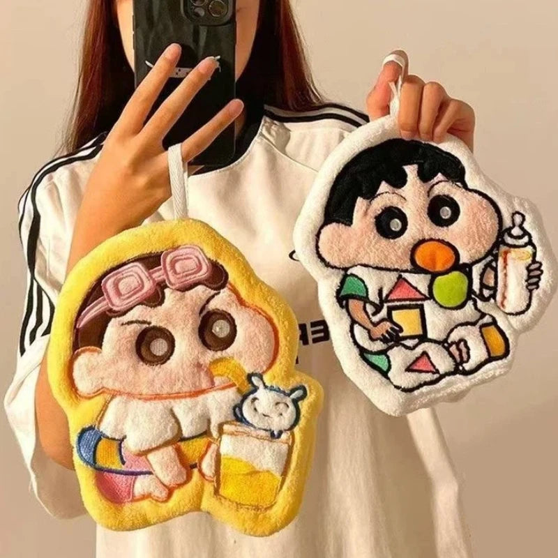 Cartoon Xiaoxin Kitchen Hand Towel Hanging Cute Thickened Bathroom Household Water Absorbent Towel Non Shedding Dish Cloth