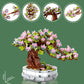462PCS Bonsai Building Block Flower Creative Plant Cherry Blossom Tree Potted Bouquet DIY  Home Decoration Gifts Toys
