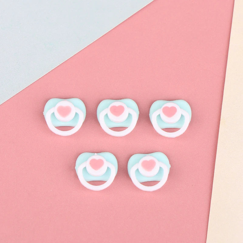 5Pcs Lovely Mini Doll Pacifier Play House Supplies Dummy Nipples For Doll Baby Dolls Kids Toy Baby Pacifier Accessories