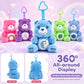Care Bears Sitting Plush Keychain 12cm Cute Bag Pendant Kawaii Stuffed Toy Car Charm Squishy Soft Doll Decor Ideal Holiday Gift