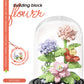 Micro particle building block bouquet handmade gift, children's puzzle toy handmade DIY sunflower desktop decoration ornament